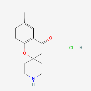 Chemical structure of 6-Methyl-Spiro[Chromene-2,4-Piperidin]-4-(3H)-One