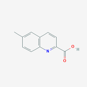 Chemical structure of 6-Methylquinoline-2-carboxylic acid