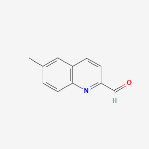 Chemical structure of 6-Methylquinoline-2-carbaldehyde