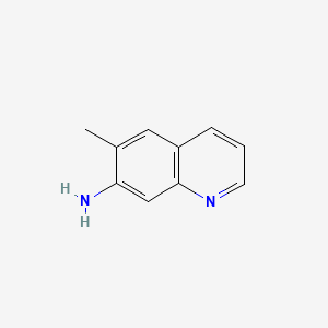 Chemical structure of 6-Methylquinolin-7-amine