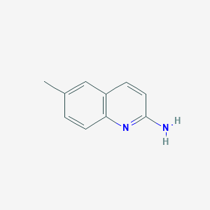 Chemical structure of 6-Methylquinolin-2-amine