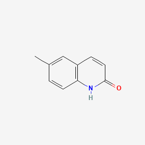 Chemical structure of 6-Methylquinolin-2(1H)-one