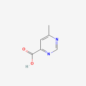 Chemical structure of 6-Methylpyrimidine-4-carboxylic acid