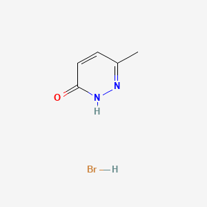 Chemical structure of 6-Methylpyridazin-3(2H)-one Hydrobromide