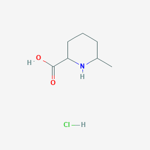 Chemical structure of 6-Methylpiperidine-2-carboxylic acid hydrochloride