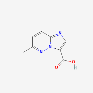 Chemical structure of 6-Methylimidazo[1,2-b]pyridazine-3-carboxylic acid