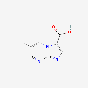 Chemical structure of 6-Methylimidazo[1,2-a]pyrimidine-3-carboxylic acid