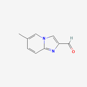 Chemical structure of 6-Methylimidazo[1,2-a]pyridine-2-carbaldehyde