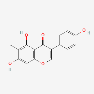 Chemical structure of 6-Methylgenistein
