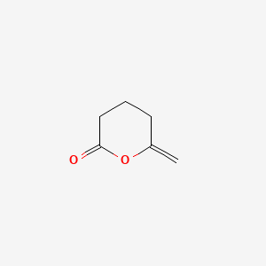 Chemical structure of 6-Methylenetetrahydro-2H-pyran-2-one
