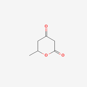 Chemical structure of 6-Methyloxane-2,4-dione