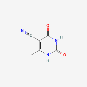 Chemical structure of 6-Methyl-5-cyanouracil