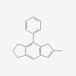 Chemical structure of 6-Methyl-4-phenyl-1,2,3,5-tetrahydro-s-indacene