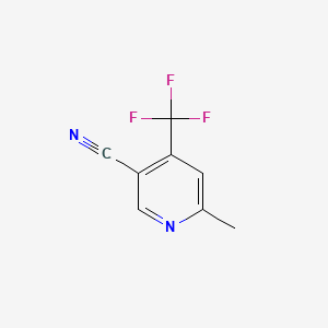 Chemical structure of 6-Methyl-4-(trifluoromethyl)nicotinonitrile