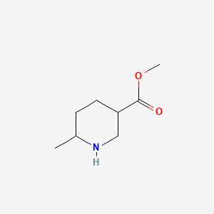 Chemical structure of Methyl 6-methylpiperidine-3-carboxylate