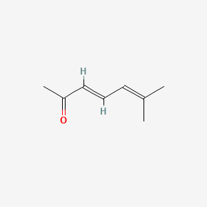 Chemical structure of 6-Methyl-3,5-heptadien-2-one