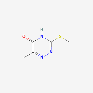 Chemical structure of 6-Methyl-3-(methylthio)-1,2,4-triazin-5(4H)-one