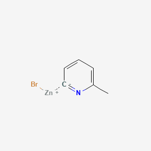 Chemical structure of 6-Methyl-2-pyridylzinc broMide