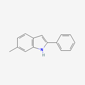 Chemical structure of 6-Methyl-2-phenyl-1H-indole
