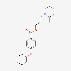 Chemical structure of 6-methyl-2-(tridecyloxy)-4H-benzo[d][1,3]oxazin-4-one