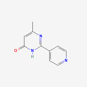 Chemical structure of 6-Methyl-2-(pyridin-4-yl)pyrimidin-4(3H)-one