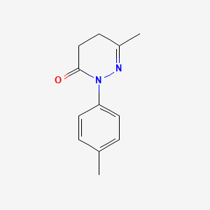 Chemical structure of 6-Methyl-2-(p-tolyl)-4,5-dihydropyridazin-3(2H)-one