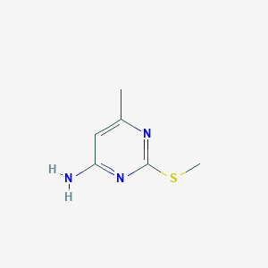 Chemical structure of 6-Methyl-2-(methylthio)pyrimidin-4-amine