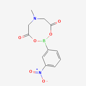 Chemical structure of 6-Methyl-2-(3-nitrophenyl)-1,3,6,2-dioxazaborocane-4,8-dione