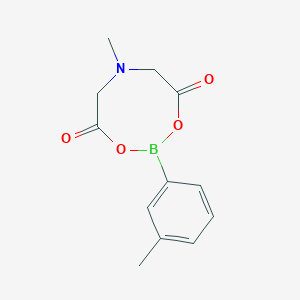 Chemical structure of 6-Methyl-2-(3-methylphenyl)-1,3,6,2-dioxazaborocane-4,8-dione