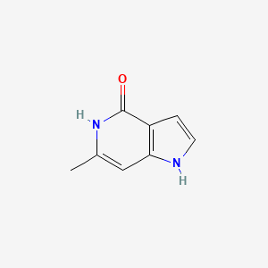 Chemical structure of 6-Methyl-1H-pyrrolo[3,2-c]pyridin-4-ol