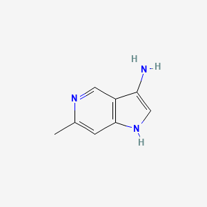 Chemical structure of 6-Methyl-1H-pyrrolo[3,2-c]pyridin-3-amine