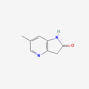 Chemical structure of 6-Methyl-1H-pyrrolo[3,2-b]pyridin-2(3H)-one