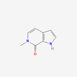 Chemical structure of 6-Methyl-1H-pyrrolo[2,3-c]pyridin-7(6H)-one