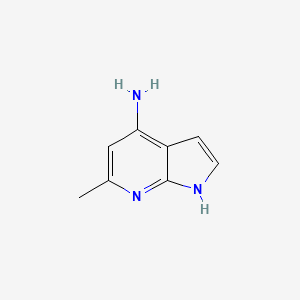 Chemical structure of 6-Methyl-1H-pyrrolo[2,3-b]pyridin-4-amine