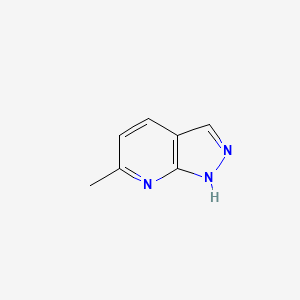 Chemical structure of 6-Methyl-1H-pyrazolo[3,4-b]pyridine