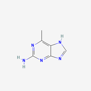 Chemical structure of 6-Methyl-1H-purin-2-amine