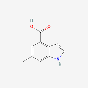 Chemical structure of 6-Methyl-1H-indole-4-carboxylic acid