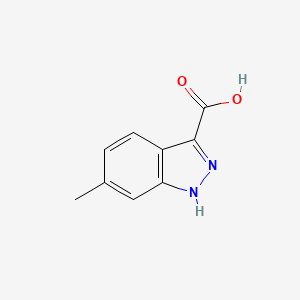 Chemical structure of 6-Methyl-1H-indazole-3-carboxylic acid