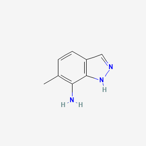 Chemical structure of 6-Methyl-1H-indazol-7-amine