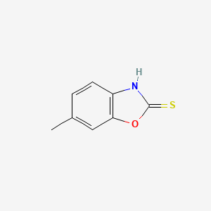Chemical structure of 6-Methyl-1,3-benzoxazole-2-thiol