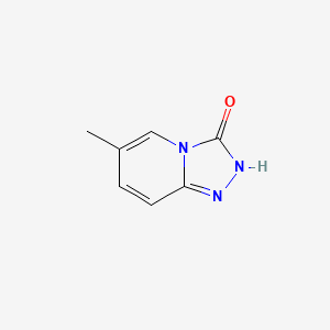 Chemical structure of 6-Methyl-[1,2,4]triazolo[4,3-a]pyridin-3-ol