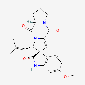 Chemical structure of 6-Methoxyspirotryprostatin B