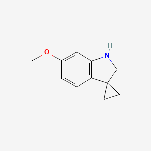 Chemical structure of 6'-METHOXYSPIRO[CYCLOPROPANE-1,3'-INDOLINE]