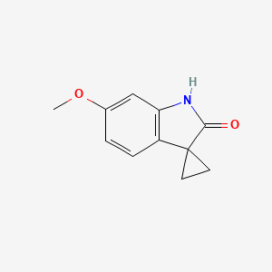 Chemical structure of 6'-METHOXYSPIRO[CYCLOPROPANE-1,3'-INDOLIN]-2'-ONE