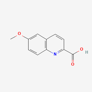 Chemical structure of 6-Methoxyquinoline-2-carboxylic acid