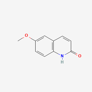 Chemical structure of 6-Methoxyquinolin-2(1H)-One