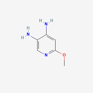 Chemical structure of 6-Methoxypyridine-3,4-diamine