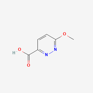Chemical structure of 6-methoxypyridazine-3-carboxylic acid