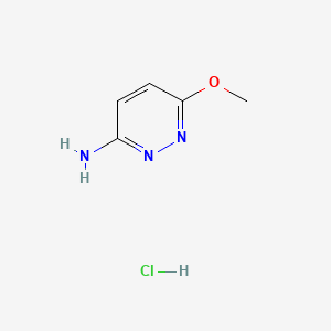 Chemical structure of 6-methoxypyridazin-3-amine hydrochloride
