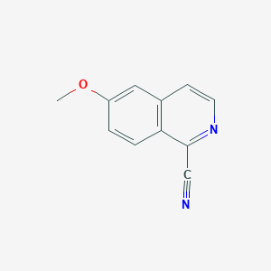 Chemical structure of 6-Methoxyisoquinoline-1-carbonitrile